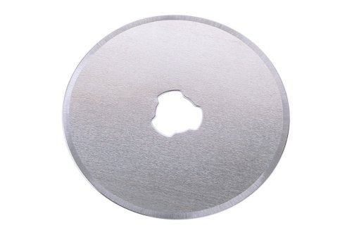 wolfcraft Klinge für Rollmesser - 4129000 - Zum Schneiden von Stoff, Leder und Papier - hinterlässt exakte Schnittkanten - Durchmesser 45 mm - Klingenstärke 0,4 mm von wolfcraft