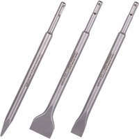 Wolfcraft - Meißel-Set 3-tlg., SDS-plus Schaft von Wolfcraft