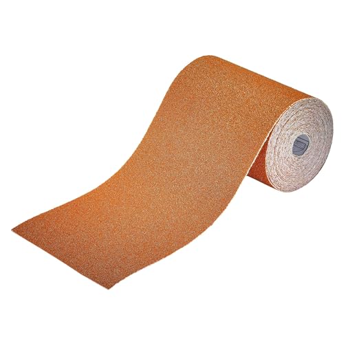 wolfcraft Schleifpapierrolle für Holz/Metall 5 m x 115 mm I 1771000 I Zum Schleifen von Holz- und Metalloberflächen K60 von wolfcraft