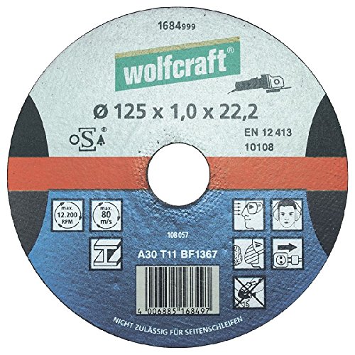 wolfcraft Trennscheibe für Metall, extra dünn 1684999 von wolfcraft