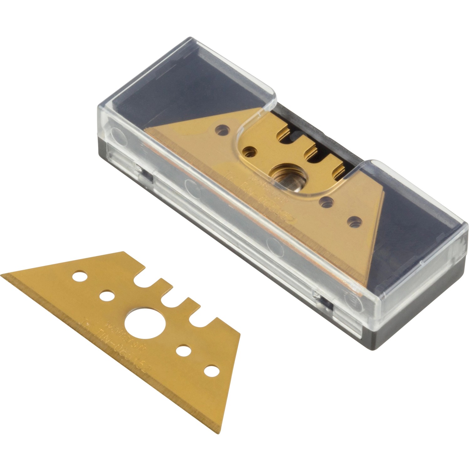 wolfcraft 5 Profi-Trapezklingen TIN beschichtet 0,65 mm x 52 mm wolfcraft 5 Profi-Trapezklingen TIN beschichtet 0,65 mm x 52 mm von Wolfcraft
