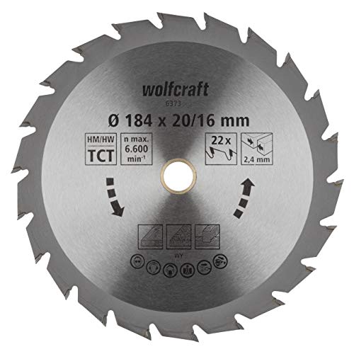 wolfcraft 6373000 | Handkreissägeblatt HM | Serie grün | 22 Zähne | ø184mm wolfcraft 6373000 | Handkreissägeblatt HM | Serie grün | 22 Zähne | ø184mm von wolfcraft