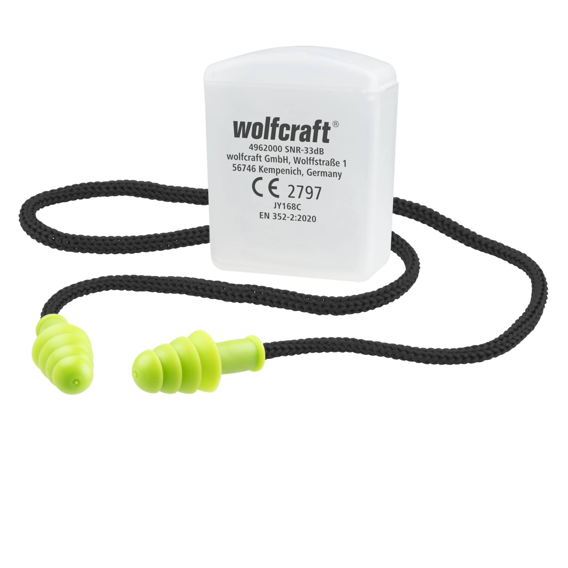 wolfcraft Gehörschutzstöpsel mit Kordel 33 dB Ø 8 - 10 mm wolfcraft Gehörschutzstöpsel mit Kordel 33 dB Ø 8 - 10 mm von Wolfcraft