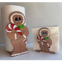 Lebkuchenmann Papierhandtuch-Halter Und Serviettenhalter-Set Weihnachten Candy Cane Lebkuchenmann-Papierhandtuch-Halter Serviettenhalter-Urlaubsset Lebkuchenmann Papierhandtuch-Halter Und Serviettenhalter-Set Weihnachten Candy Cane Lebkuchenmann-Papierhandtuch-Halter Serviettenhalter-Urlaubsset von WolfcreekWoodcrafts