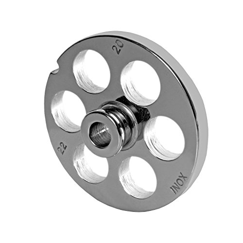 Wolfcut INOX Lochscheibe mit Nabe Gr. 22-20,0 mm Bohrung - für Fleischwolf Größen 22 von Wolfcut