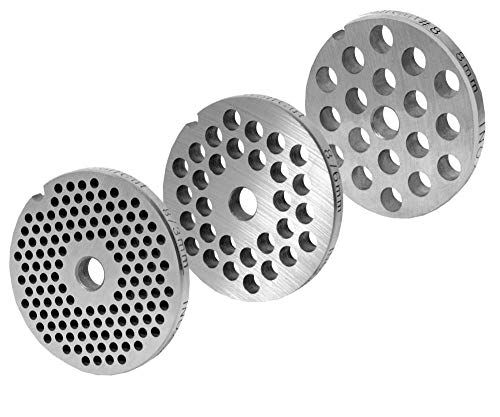 Wolfcut Lochscheibensatz mit 3,0mm + 6,0 mm und 8,0mm Bohrungen - kompatibel mit Bosch Größe 7, MUZ6FW1, MUZ7LS2, MUZ8FW1, MUM6, MUM7 - Jupiter - Alexanderwerk Größe 7 Fleischwölfe Wolfcut Lochscheibensatz mit 3,0mm + 6,0 mm und 8,0mm Bohrungen - kompatibel mit Bosch Größe 7, MUZ6FW1, MUZ7LS2, MUZ8FW1, MUM6, MUM7 - Jupiter - Alexanderwerk Größe 7 Fleischwölfe von Wolfcut