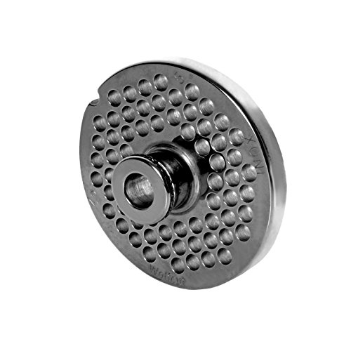 Wolfcut INOX Lochscheiben mit Nabe kompatibel mit Fleischwolf Delitech GF70 (5,0 mm) von Wolfcut