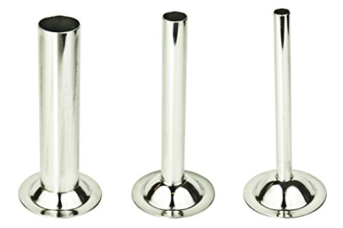 Wurstfülltrichter 3er-Satz, INOX, kompatibel mit allen Fleischwolf Marken Größe 32 Wurstfülltrichter 3er-Satz, INOX, kompatibel mit allen Fleischwolf Marken Größe 32 von Wolfcut