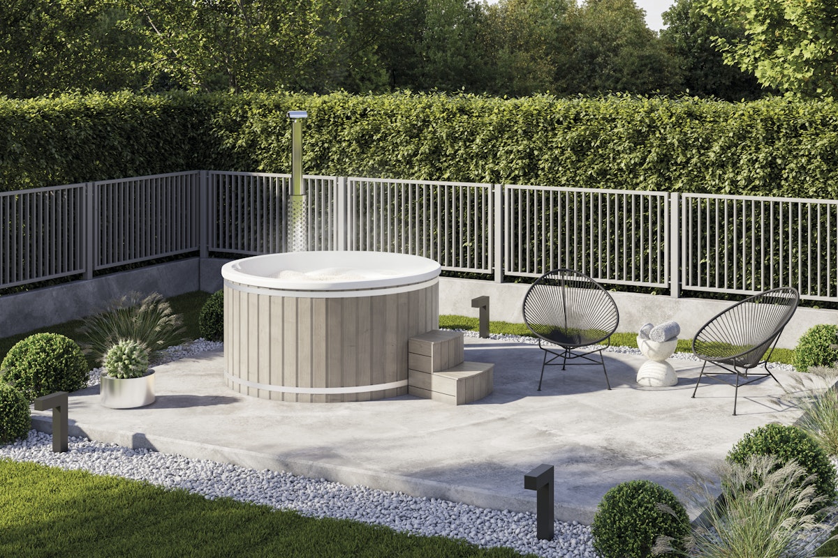 Wolff Finnhaus Badebottich Hot Tub Typ 3 Ø 200 cm mit Acrylwanne, Massagesystem & LED-Beleuchtung Acrylwanne in anthrazit Pinie Wolff Finnhaus Badebottich Hot Tub Typ 3 Ø 200 cm mit Acrylwanne, Massagesystem & LED-Beleuchtung Acrylwanne in anthrazit Pinie von Wolff Finnhaus