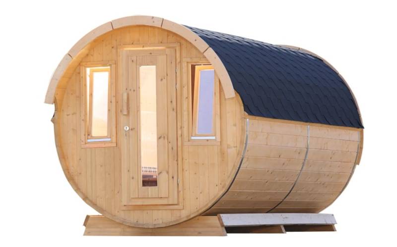 Wolff Finnhaus Campingfass 330 2-Raum Schwarz Bausatz zur Selbstmontage von Wolff Finnhaus