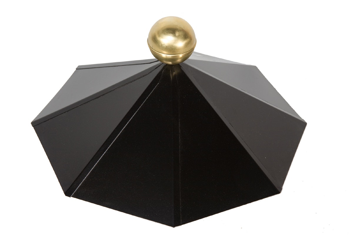 Wolff Finnhaus Dachhaube für Pavillon Palma 8-eckig in schwarz mit Messingkugel und Platte Wolff Finnhaus Dachhaube für Pavillon Palma 8-eckig in schwarz mit Messingkugel und Platte von Wolff Finnhaus