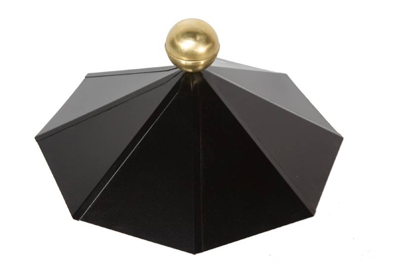 Wolff Finnhaus Dachhaube für Pavillon Palma 8-eckig in schwarz mit Messingkugel und Platte von Wolff Finnhaus