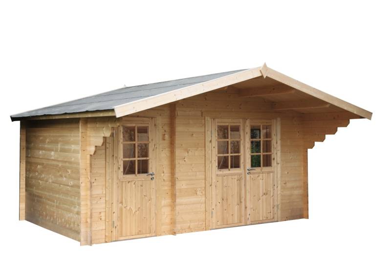Wolff Finnhaus Gartenhaus Caro 34 Klassik XL -34 mm von Wolff Finnhaus