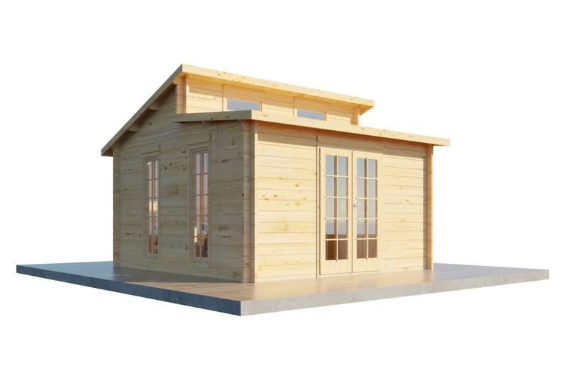 Wolff Finnhaus Gartenhaus Gisella 4040 - 40 mm naturbelassen Inkl. Fußboden / Fundamenthölzer von Wolff Finnhaus