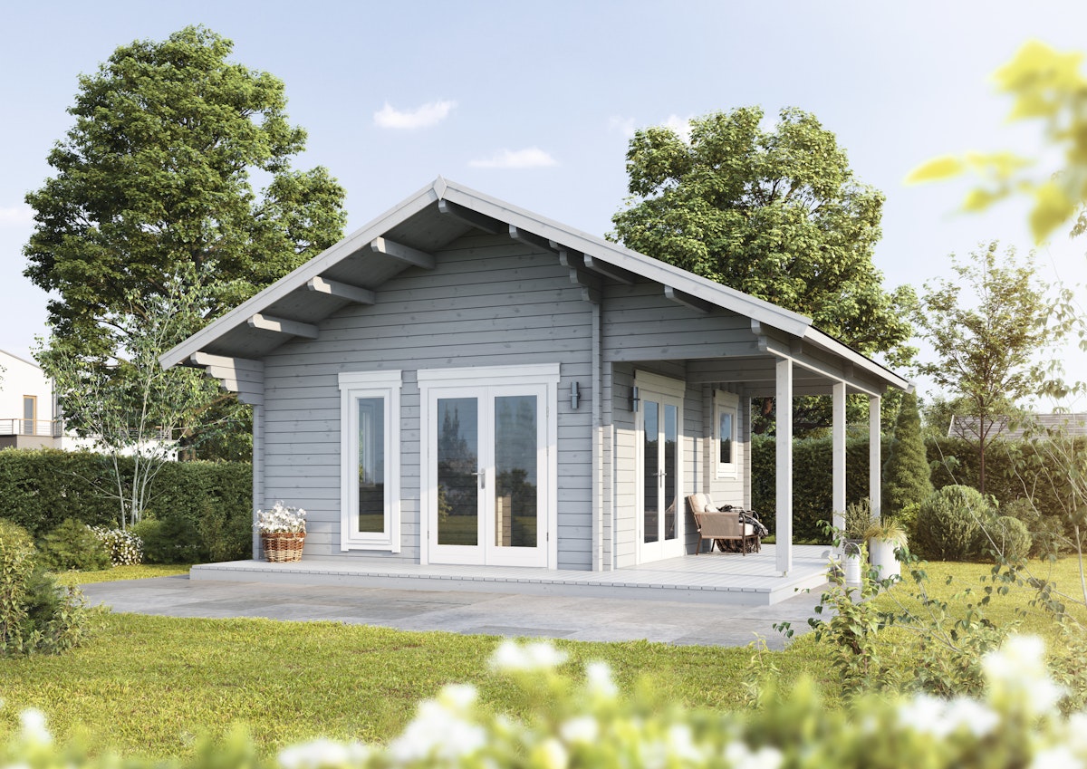 Wolff Finnhaus Gartenhaus Tirol 70 mit Seitendach inkl. Seitendach links Wolff Finnhaus Gartenhaus Tirol 70 mit Seitendach inkl. Seitendach links von Wolff Finnhaus
