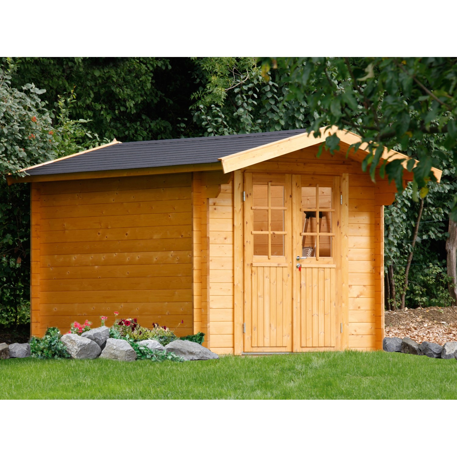 Wolff Finnhaus Holz-Gartenhaus Britta 34-C 240 cm x 320 cm von Wolff Finnhaus