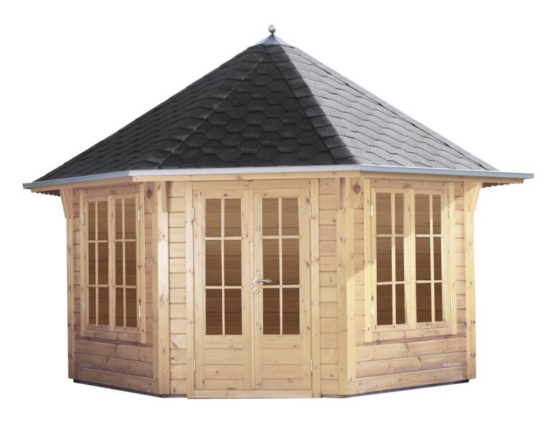 Wolff Finnhaus Pavillon Roma 4.0 schwarze Schindeln von Wolff Finnhaus