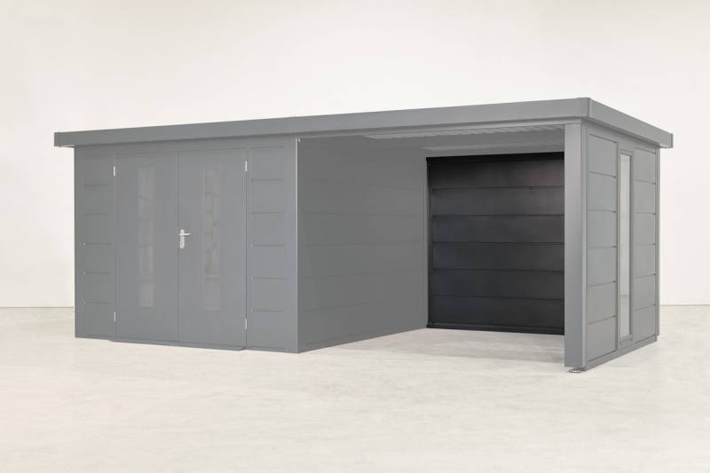 Wolff Finnhaus Rückwand Terrasse 24 für Premium Metall Gartenhäuser von Wolff Finnhaus