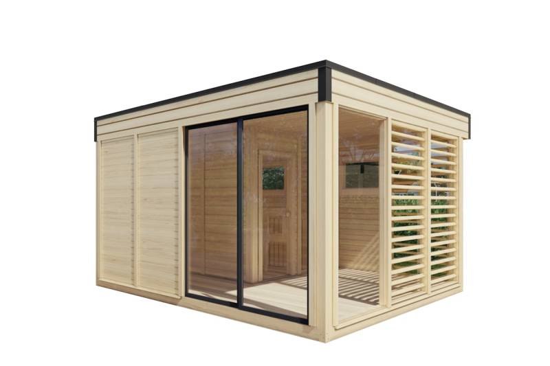 Wolff Finnhaus Saunahaus Paradiso 4x3 (2-Raum) Paradiso 4x3 (2-Raum) von Wolff Finnhaus