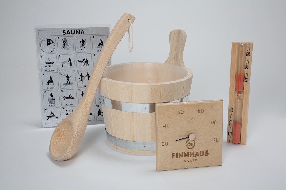 Wolff Finnhaus Saunaset 5-teilig aus Holz Wolff Finnhaus Saunaset 5-teilig aus Holz von Wolff Finnhaus