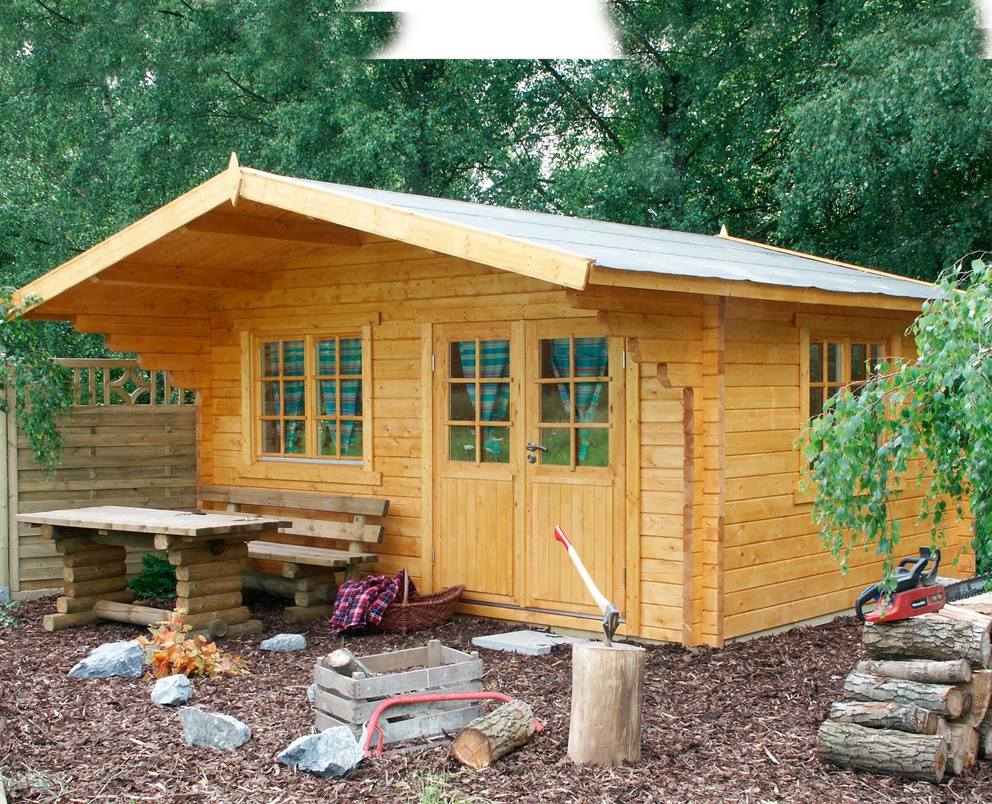 Wolff Gartenhaus Nordkap 70-F XL, BxT: 550x610 cm von Wolff