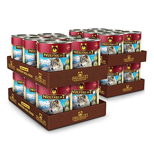 Wolfsblut - Blue Mountain - 24 x 800 g - Wildfleisch - Nassfutter - Hundefutter - Getreidefrei Wolfsblut - Blue Mountain - 24 x 800 g - Wildfleisch - Nassfutter - Hundefutter - Getreidefrei von Wolfsblut