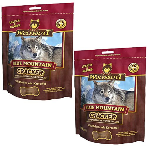 Wolfsblut Blue Mountain Cracker für Hunde - Doppelpack - 2 x 225g Wolfsblut Blue Mountain Cracker für Hunde - Doppelpack - 2 x 225g von Wolfsblut