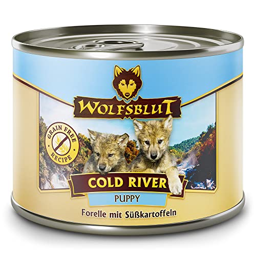 Wolfsblut - Cold River Puppy - 6 x 200 g - Forelle - Nassfutter - Hundefutter - Getreidefrei von Wolfsblut