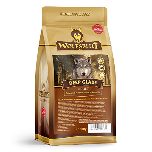 Wolfsblut - Deep Glade - 500 g - Rothirsch und Wasserbüffel - Trockenfutter - Hundefutter - Getreidefrei von Wolfsblut