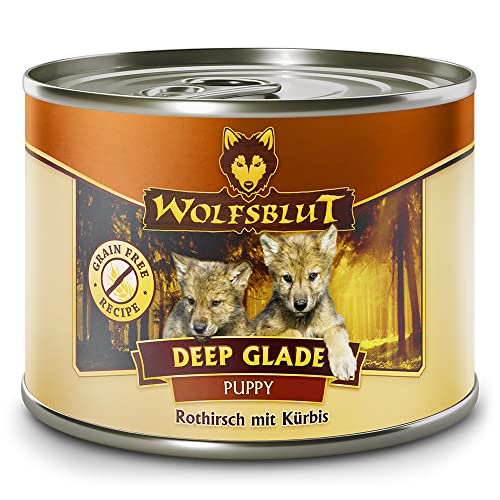 Wolfsblut - Deep Glade Puppy - 6 x 200 g - Rothirsch mit Kürbis - Nassfutter - Getreidefrei von Wolfsblut