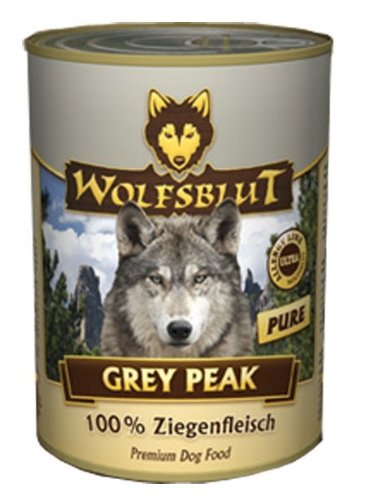 Wolfsblut - Grey Peak Pure - 6 x 395 g - Ziege - Nassfutter - Hundefutter - Getreidefrei Wolfsblut - Grey Peak Pure - 6 x 395 g - Ziege - Nassfutter - Hundefutter - Getreidefrei von Wolfsblut