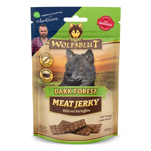 Wolfsblut Meat Jerky Dark Forest - Wildfleisch und Kartoffeln 1 x 80 g Wolfsblut Meat Jerky Dark Forest - Wildfleisch und Kartoffeln 1 x 80 g von Wolfsblut