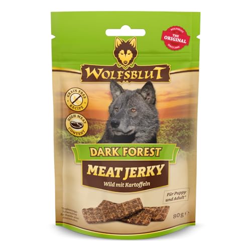 Wolfsblut - Meat Jerky Dark Forest mit Lamm, Kaninchen & Wild 6 x 80 g - Hundesnack - Hundefutter - Getreidefrei von Wolfsblut
