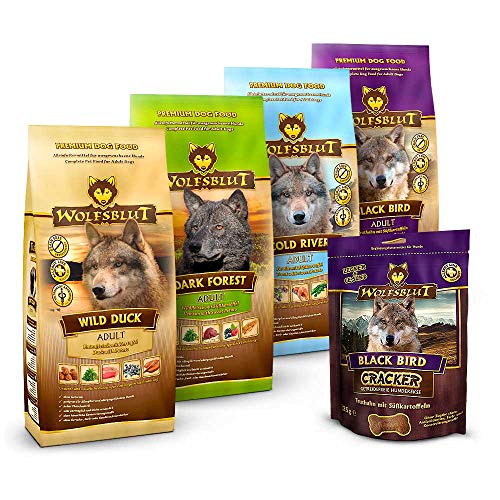 Wolfsblut - Probierpaket - Mixpaket Trockenfutter klein - 4 x 500 g & 225 g - Getreidefreies Hundefutter von Wolfsblut