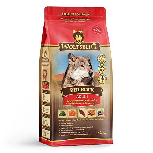 Wolfsblut - Red Rock - 2 kg - Känguru - Trockenfutter - Hundefutter - Getreidefrei von Wolfsblut