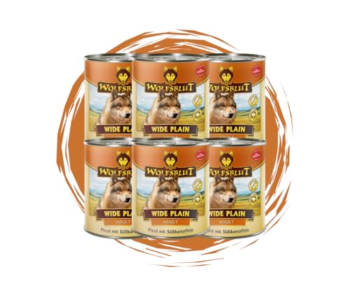 Wolfsblut Wide Plain 6x800g Hundefutter – hypoallergenes Nassfutter mit Pferd, Süßkartoffeln & Kräutern - ohne Soja, Zucker oder Getreide - Allergikerfreundlich in Wolfsblut Qualität Wolfsblut Wide Plain 6x800g Hundefutter – hypoallergenes Nassfutter mit Pferd, Süßkartoffeln & Kräutern - ohne Soja, Zucker oder Getreide - Allergikerfreundlich in Wolfsblut Qualität von Wolfsblut