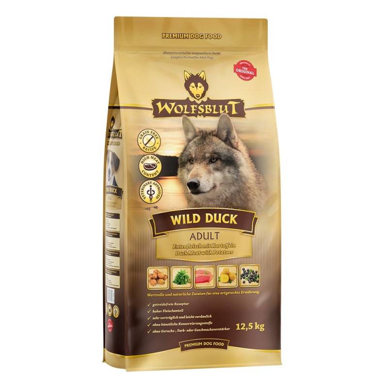 Wolfsblut Wild Duck Adult Trockenfutter - Ente mit Kartoffel 12,5 kg Wolfsblut Wild Duck Adult Trockenfutter - Ente mit Kartoffel 12,5 kg von Wolfsblut