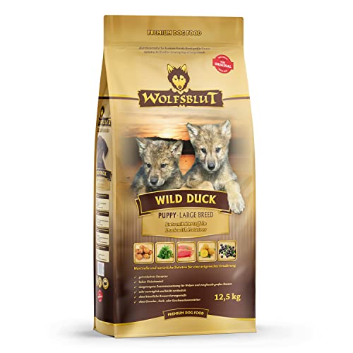 Wolfsblut - Wild Duck Puppy Large Breed - 12,5 kg - Ente - Trockenfutter - Hundefutter - Getreidefrei Wolfsblut - Wild Duck Puppy Large Breed - 12,5 kg - Ente - Trockenfutter - Hundefutter - Getreidefrei von Wolfsblut
