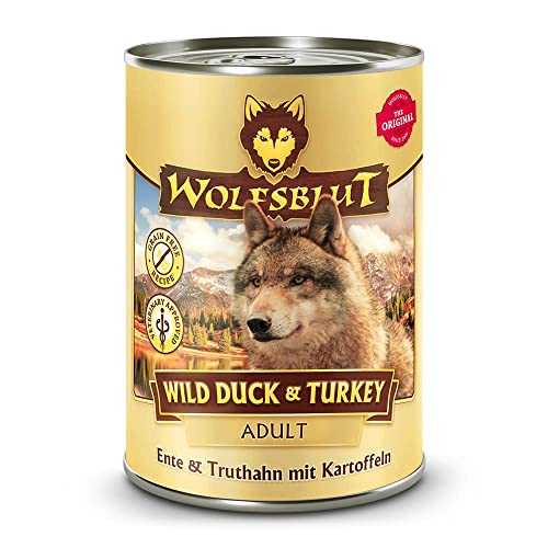 Wolfsblut - Wild Duck & Turkey - 6 x 395 g - Ente & Truthahn - Nassfutter - Hundefutter - Getreidefrei von Wolfsblut