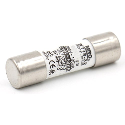 Woljay AC zylindrische Sicherung RT18-32 (RO15 18-32) 15Amp 10 x 38mm 500V-100kV CE TüV 10 Stück von Woljay