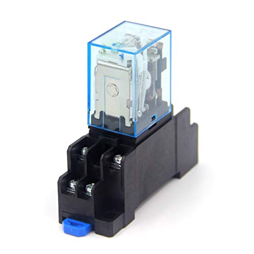 Woljay LY2NJ DC 6V Spule DPDT 8 Pin Gereral Zweck Relais Kontrollleuchte Elektromagnetisches Leistungsrelais mit Sockel von Woljay
