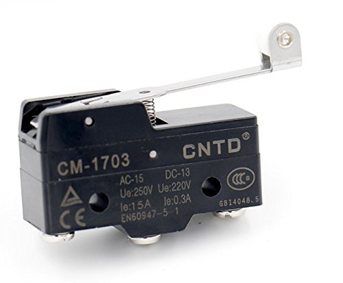Woljay Limit Micro Switch Lange Scharnierwalze Hebel 250VAC 15A SPDT Momentan CM-1703 CE Tüv von Woljay