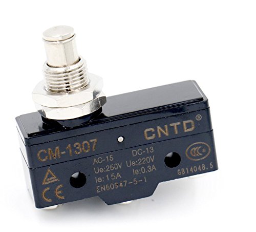 Woljay Limit Mikroschalter Plattenmontage Plunger 250VAC 15A SPDT Momentan CM-1307 CE Tüv von Woljay