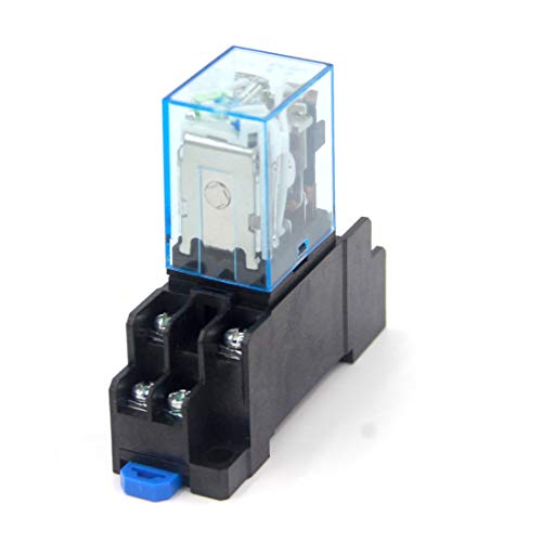 Woljay MY2NJ AC 12V Spule DPDT 8 Pin Gereral Zweck Relais Kontrollleuchte Elektromagnetisches Leistungsrelais mit Sockel von Woljay