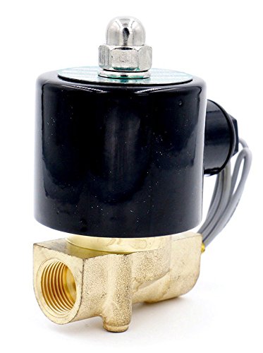 Woljay Magnetventil 3/8 Zoll DC 12V Wasser Luft Gas (Normal Geschlossen) Ersatz Messing Ventil von Woljay