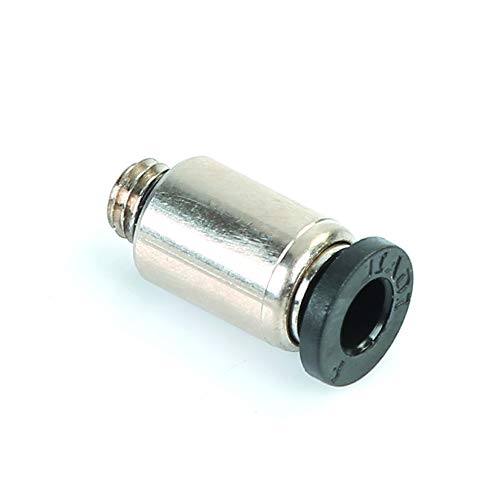 Woljay PC-C6-M3 Mini Schlauchverbinder Anschlussstücke Außengewinde Luftleitungsanschluss Schnellkupplung - 6mm Rohraußendurchmesser x M3 NPT-Gewinde Packung mit 10 Stück Woljay PC-C6-M3 Mini Schlauchverbinder Anschlussstücke Außengewinde Luftleitungsanschluss Schnellkupplung - 6mm Rohraußendurchmesser x M3 NPT-Gewinde Packung mit 10 Stück von Woljay