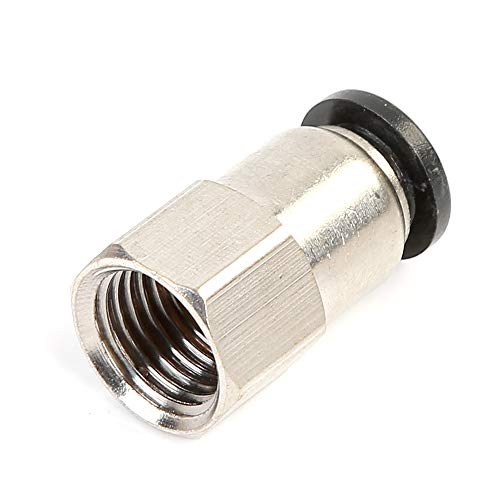 Woljay PCF4-01 Schlauchverbinder Anschlussstücke Innengewinde Luftleitungsanschluss Schnellkupplung - 4mm Rohraußendurchmesser x 1/8" NPT-Gewinde Packung mit 5 Stück von Woljay