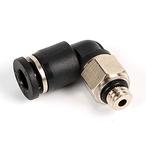 Woljay PL-C6-M3 Mini Schlauchverbinder Anschlussstücke Außengewinde Luftleitungsanschluss Schnellkupplung Männlicher Ellbogen - 6mm Rohraußendurchmesser x M3 NPT-Gewinde Packung mit 10 Stück Woljay PL-C6-M3 Mini Schlauchverbinder Anschlussstücke Außengewinde Luftleitungsanschluss Schnellkupplung Männlicher Ellbogen - 6mm Rohraußendurchmesser x M3 NPT-Gewinde Packung mit 10 Stück von Woljay