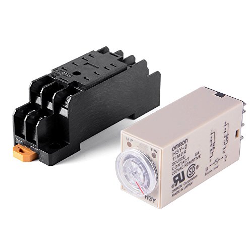 Woljay Zeitrelais Zeitverzögerungsrelais Festkörper-Timer 0-5 Minuten H3Y-2 DC 12V DPDT mit Basis Woljay Zeitrelais Zeitverzögerungsrelais Festkörper-Timer 0-5 Minuten H3Y-2 DC 12V DPDT mit Basis von Woljay
