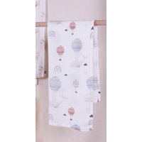 Baby Musselintuch Heißluftballon, Swaddle Decke, Wraps Heißluftballon von WolkeConceptStore